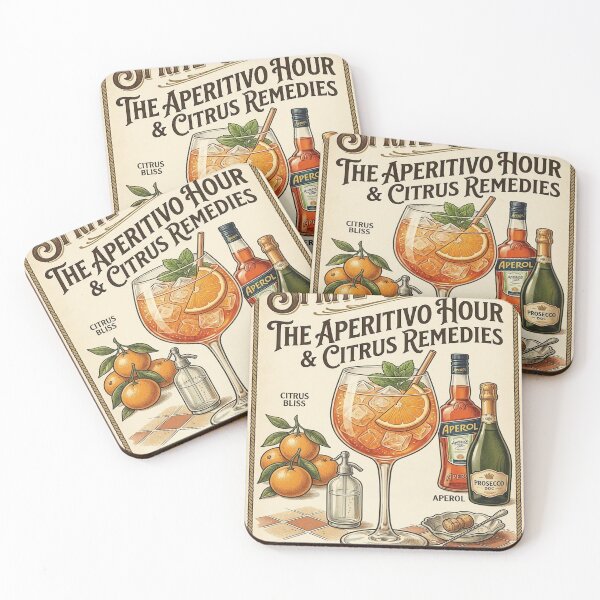 Item preview, Aperitivo Hour – Vintage Italian Cocktail Wall Art designed and sold by FairDinkumThreads.