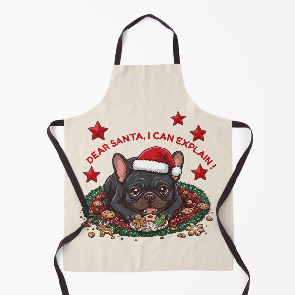 Item preview, Dear Santa I Can Explain - Black French Bulldog designed and sold by The-NOKU-Co.
