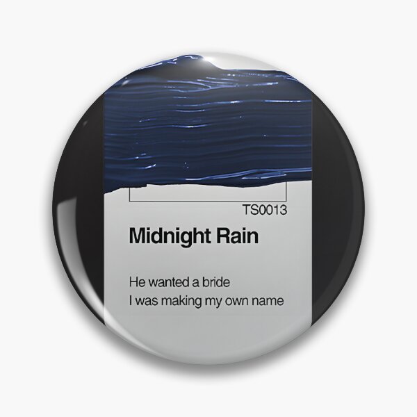 Item preview, Midnight Rain Paint Swatch Inspired Design with Elegant Typography designed and sold by AustBob.