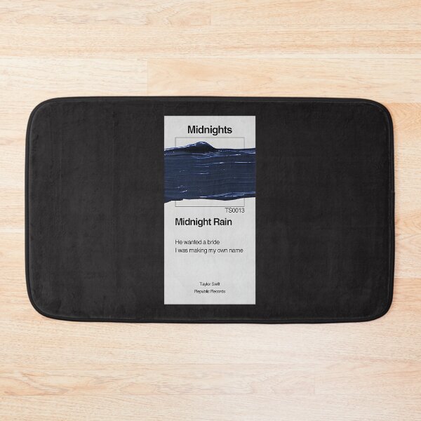 Item preview, Midnight Rain Paint Swatch Inspired Design with Elegant Typography designed and sold by AustBob.