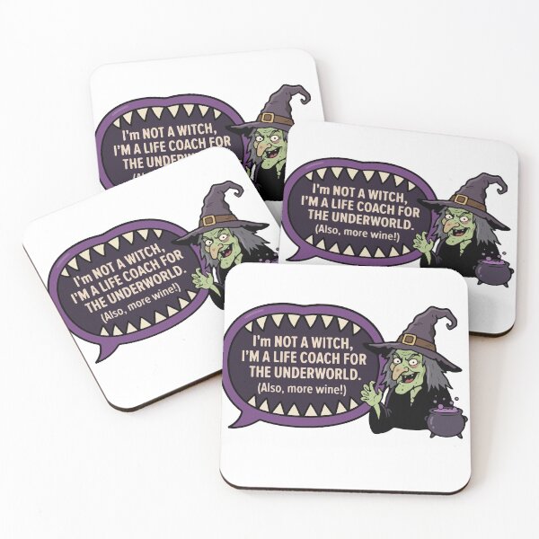Item preview, Funny Witch Life Coach For The Underworld Halloween Quote designed and sold by YasminTaha.