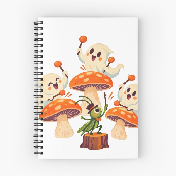 Item preview, Midnight Mushroom Orchestra with Musical Ghosts designed and sold by momololo.