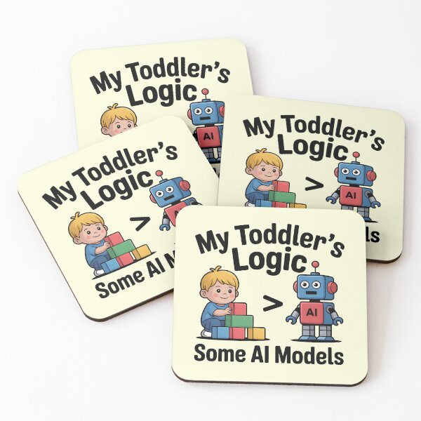 Item preview, My Toddler’s Logic > Some AI Models – Funny AI Humor Design designed and sold by Jollys-ArtShop.
