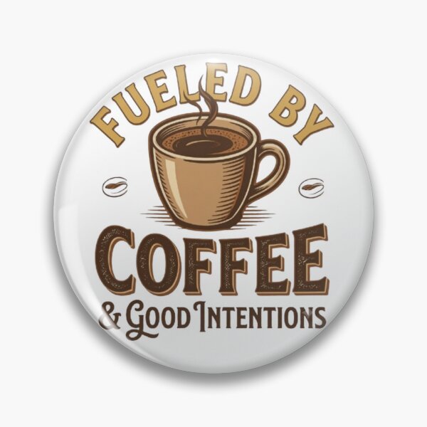Aperçu de l'œuvre Fueled by Coffee & Good Intentions – Vintage Coffee Design créée et vendue par Salma.Store.