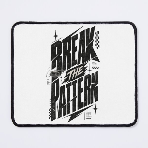 Item preview, Break The Pattern Bold Typography Motivational Poster designed and sold by @SHINTOSARTSTORE.