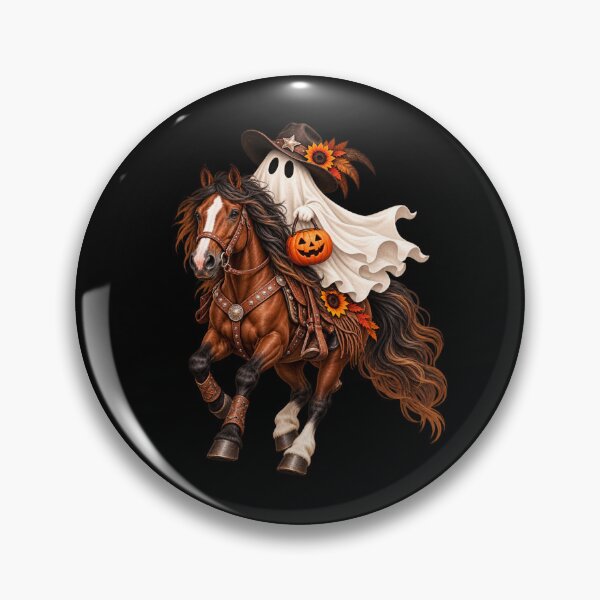 Item preview, Trick or Treat Ghost Rider – Western Halloween Horse designed and sold by  QuarterHorseArt by Just my Studio.