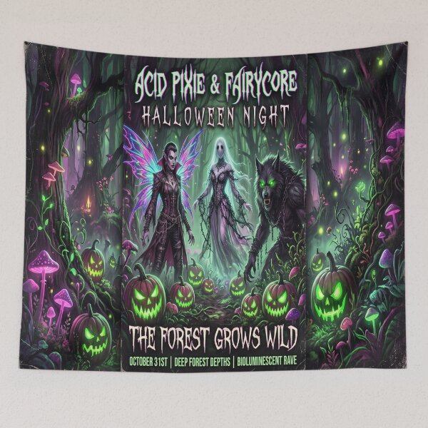 Artikelvorschau, Ein Halloween-Poster im Acid-Pixie- und Fairycore-Stil entworfen und verkauft von Solomon-Ent-144.