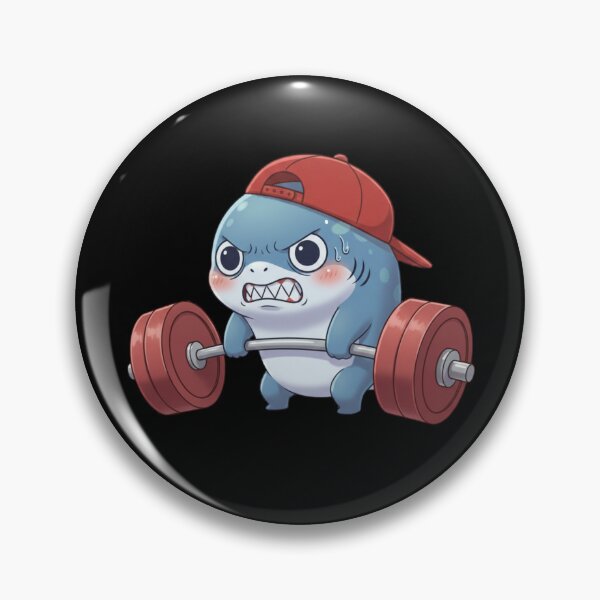 Item preview, Cute Gym Shark designed and sold by Nature's Chibis.