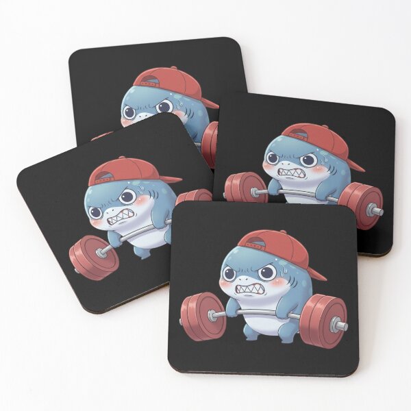 Item preview, Cute Gym Shark designed and sold by Nature's Chibis.