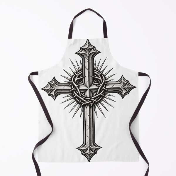 Item preview, Christian cross with crown of thorns – Jesus Christ designed and sold by Legacy Apparel Co..