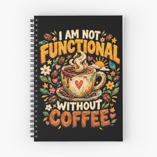 Item preview, I Am Not Functional Without Coffee Funny Coffee Lover designed and sold by bilal sibgui.