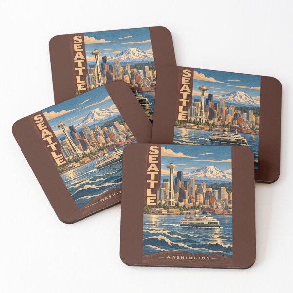 Item preview, Seattle - Washington - USA designed and sold by GoodOldVintage.
