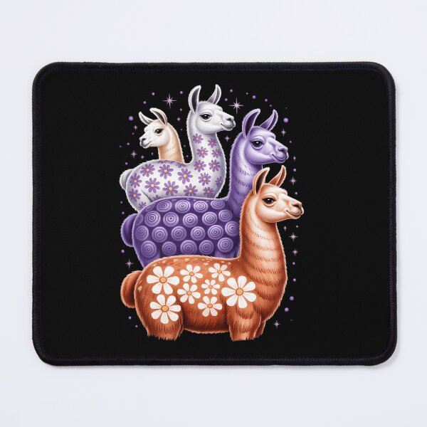 Item preview, Colorful Stack of Alpacas – Boho Floral Llama Art designed and sold by jkrphoto.