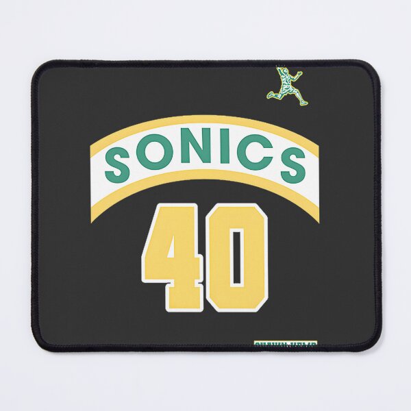 Artikelvorschau, Retro-Basketballtrikot im Stil von Shawn Kemp und den Supersonics entworfen und verkauft von Winwinwe.