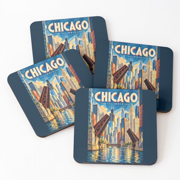Item preview, Chicago - Illinois - USA designed and sold by GoodOldVintage.