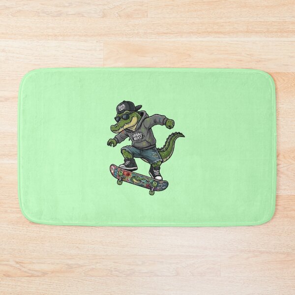 Item preview, Urban Beast Skater Croc - Cool Skateboarding Crocodile designed and sold by Gianlu1215.
