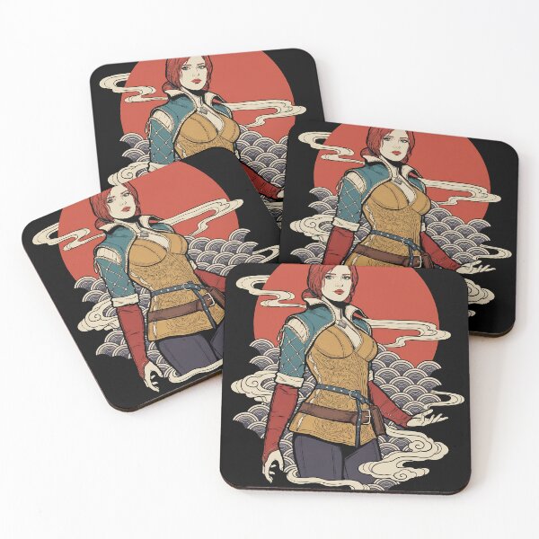 Aperçu de l'œuvre T-shirt streetwear Triss Merigold The Witcher 3 Ukiyo-e Anime Gaming créée et vendue par Senpaiwaves.