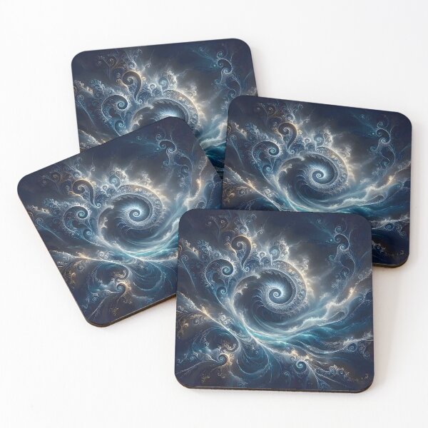 Item preview, Swirling Blue Ocean Vortex Fractal designed and sold by Sybille-Yates.