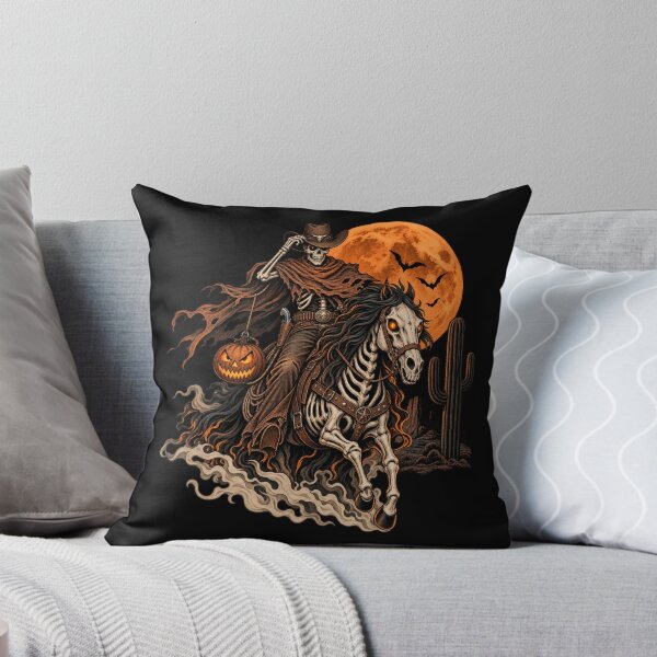 Item preview, Skeleton Cowboy Rider – Spooky Western Halloween Horse designed and sold by  QuarterHorseArt by Just my Studio.