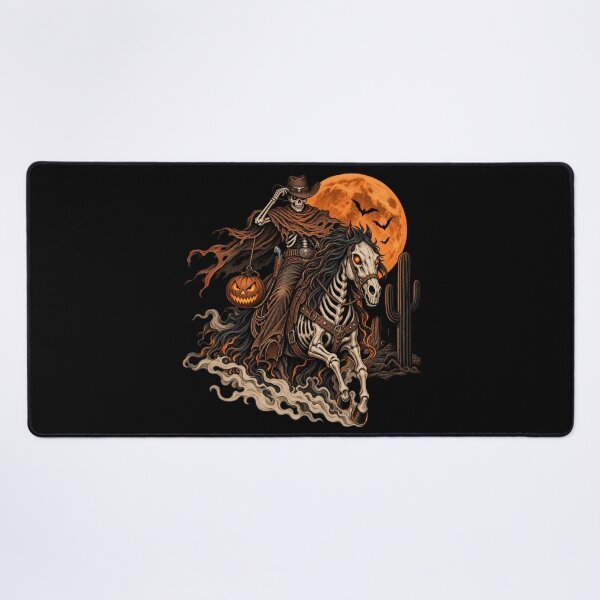 Item preview, Skeleton Cowboy Rider – Spooky Western Halloween Horse designed and sold by QuarterHorseArt by Just my Studio.