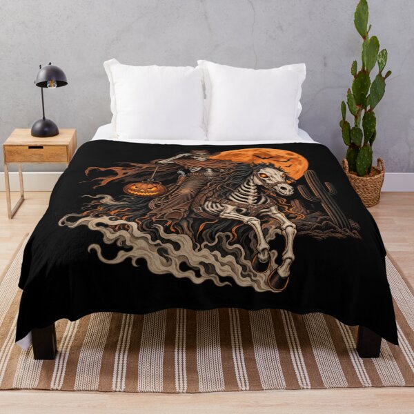Item preview, Skeleton Cowboy Rider – Spooky Western Halloween Horse designed and sold by QuarterHorseArt by Just my Studio.