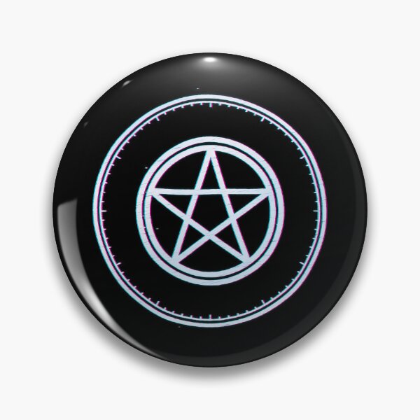 Item preview, Pentacle Cyber Sumi Ink Seal, Occult Glitch Witch Art designed and sold by Osmose-Studio.