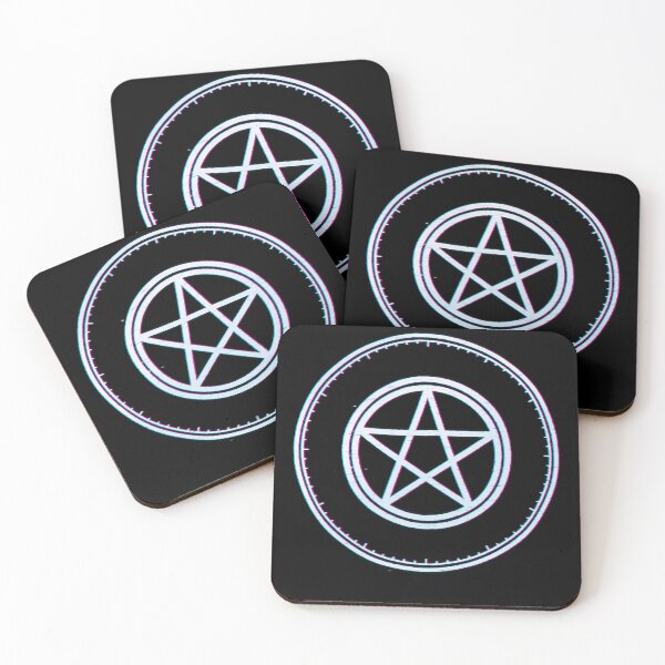 Item preview, Pentacle Cyber Sumi Ink Seal, Occult Glitch Witch Art designed and sold by Osmose-Studio.