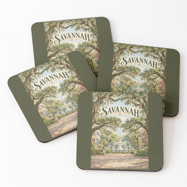 Aperçu de l'œuvre Savannah - Géorgie - États-Unis créée et vendue par GoodOldVintage.