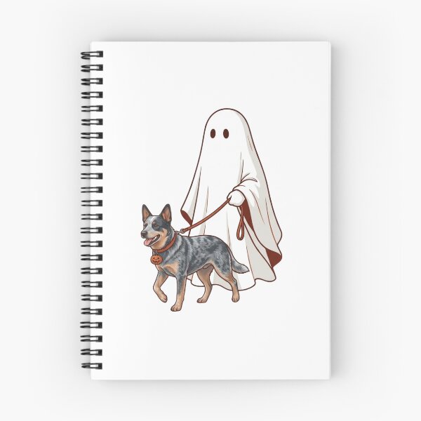 Artikelvorschau, Gruseliger Geist wandelt – Halloween-Kunst: Blue Heeler Australian Cattle Dog entworfen und verkauft von raedattia.