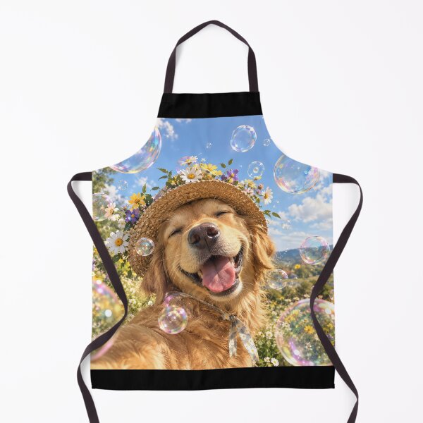 Item preview,  cheerful dog taking a selfie in a straw hat designed and sold by ArcaneVisionArt.