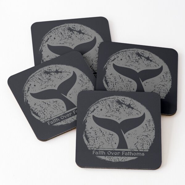 Item preview, Faith Over Phantom | Jonah and the Whale Vintage Christian Design | Grey gray black designed and sold by ZechJohnRB.