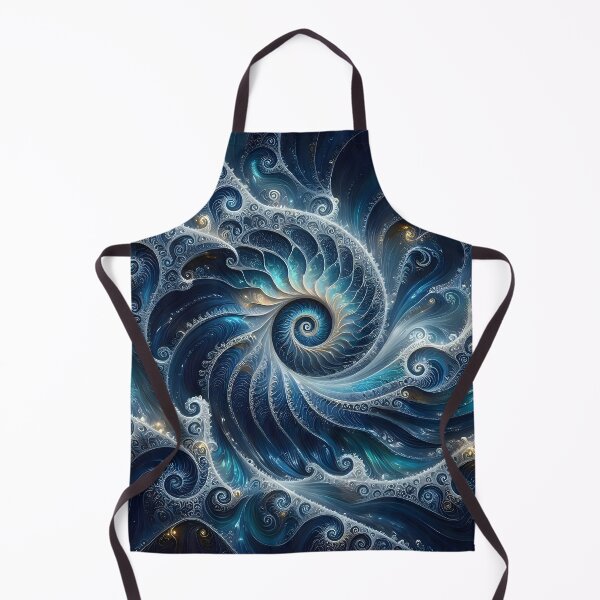 Item preview, Swirling Blue Ocean Vortex Fractal designed and sold by Sybille-Yates.