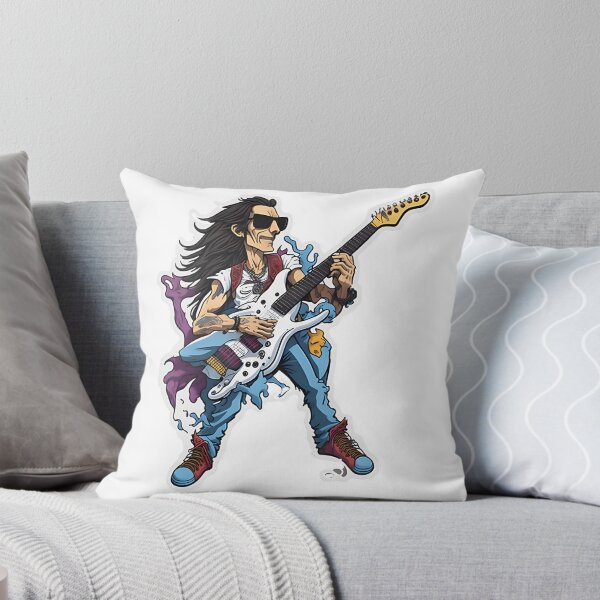 Item preview, Steve Vai Inspired Electric Guitar Playing Art Design designed and sold by kiwillama.