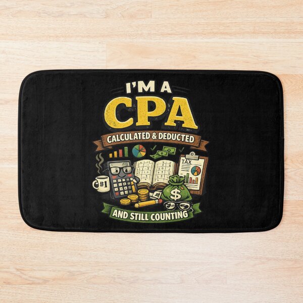 Aperçu de l'œuvre Comptable CPA drôle - Humour comptable calculé et déduit créée et vendue par SidTastic .