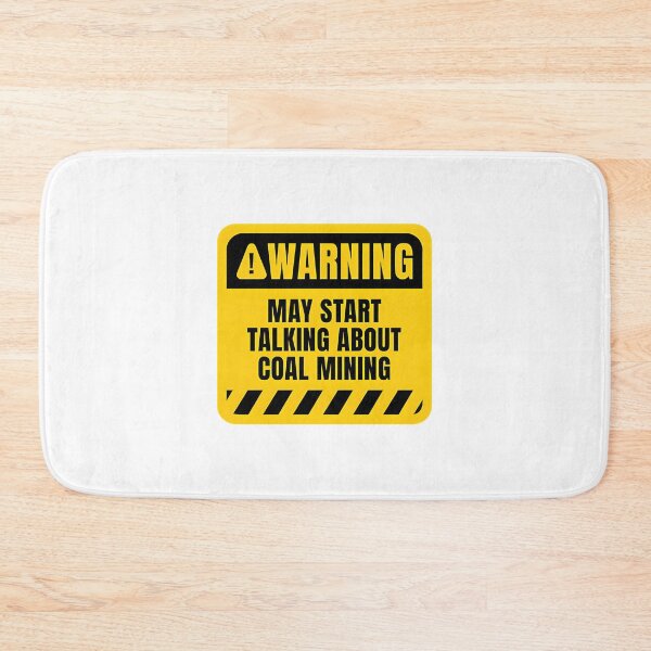 Item preview, Coal Mining Warning Sign Industrial Safety Graphic Design designed and sold by Daniel Hinton.