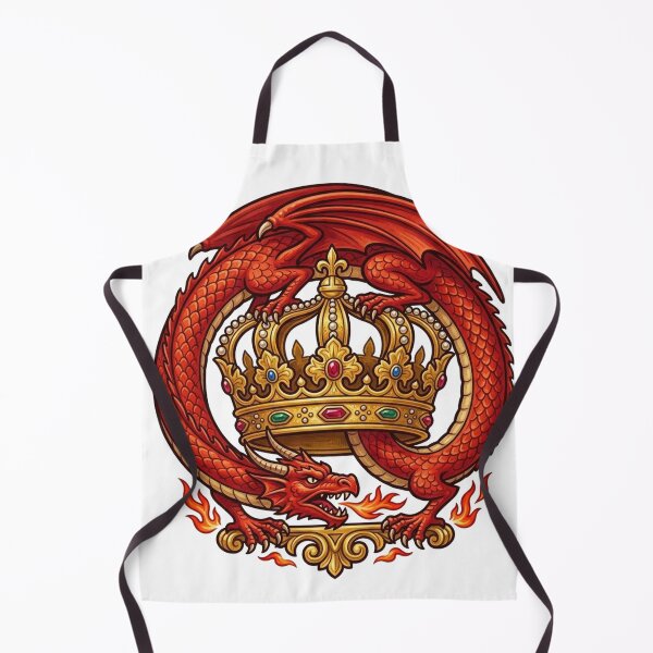 Item preview, Red Dragon Golden Crown Emblem designed and sold by Pandanime.