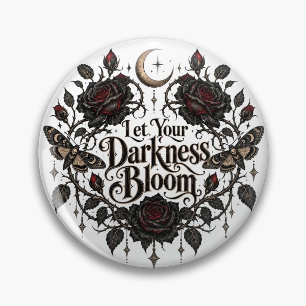 Item preview, Let Your Darkness Bloom – Gothic Black Rose Moth Victorian Botanical Art designed and sold by Sanika arts .