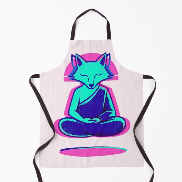 Item preview, Vaporwave Fox Meditation Synthwave Zen designed and sold by KungPowUnicorn.
