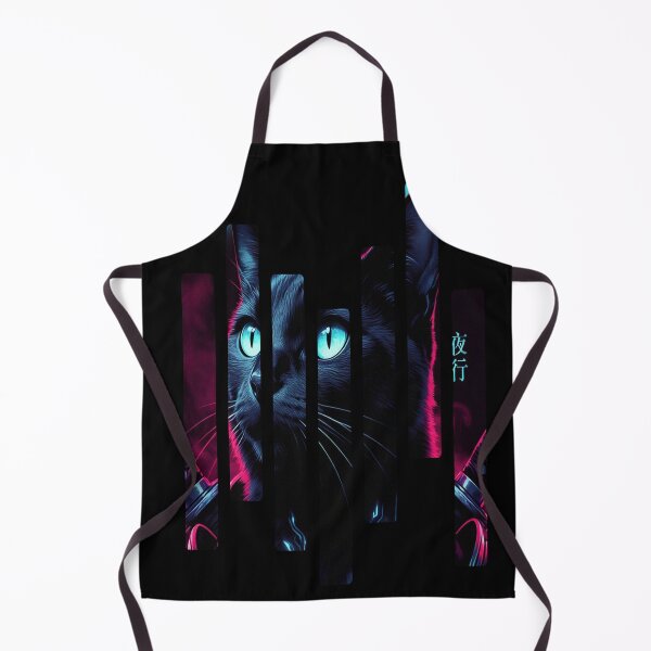 Item preview, Cyberpunk Samurai Black Cat Art | Gamer & Streetwear Graphic designed and sold by Thompika.