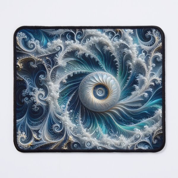 Item preview, Swirling Blue Ocean Vortex Fractal designed and sold by Sybille-Yates.
