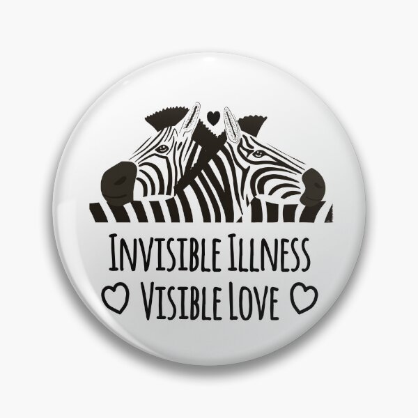 Item preview, Invisible Illness Awareness Visible Love Zebras designed and sold by Jesabee Designs.