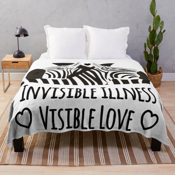 Artikelvorschau, Bewusstsein für unsichtbare Krankheiten, sichtbare Liebe, Zebras entworfen und verkauft von Jesabee Designs.