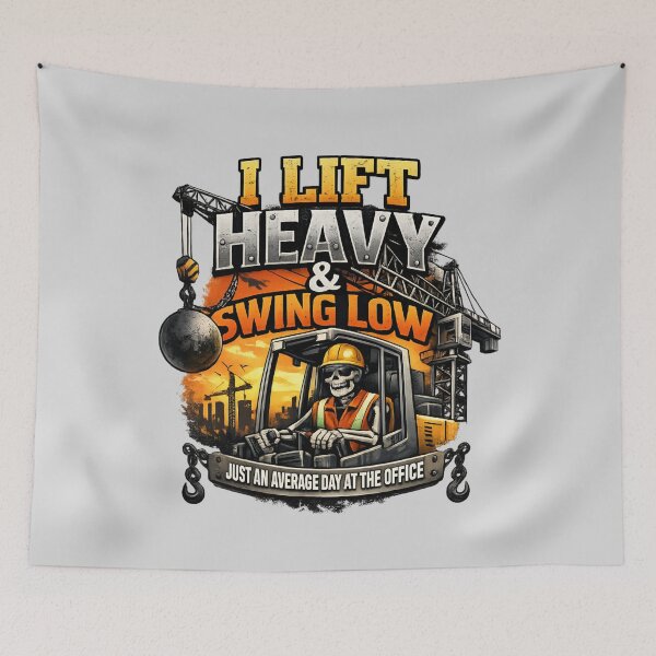 Item preview, Lift Heavy Swing Low - Construction Worker Humor designed and sold by SidTastic .