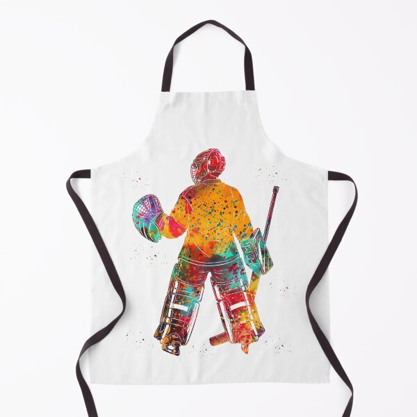 Item preview, Ice Hockey Goalie Watercolor Art designed and sold by Liededrom..