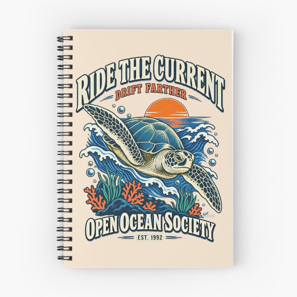Item preview, Ride the Current Sea Turtle designed and sold by EvergreenPark - Tee Studio.