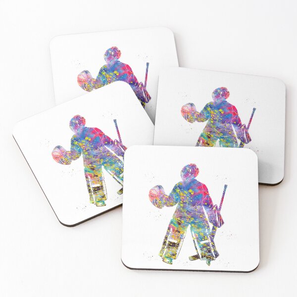 Item preview, Acuarela de un portero de hockey sobre hielo designed and sold by Liededrom..
