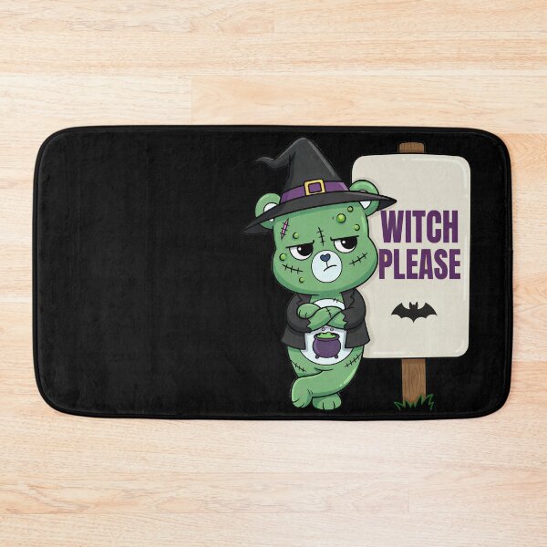 Item preview, Witch Please Halloween Bear designed and sold by Silvered-Wings.