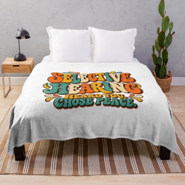 Item preview, SELECTIVE HEARING — Heard you. Chose peace designed and sold by WheelieGdArt.
