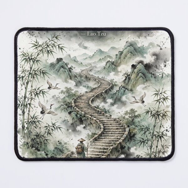 Item preview, "A Journey of a Thousand Miles Begins with a Single Step" Lao Tzu T-Shirt designed and sold by CalderVeritas.