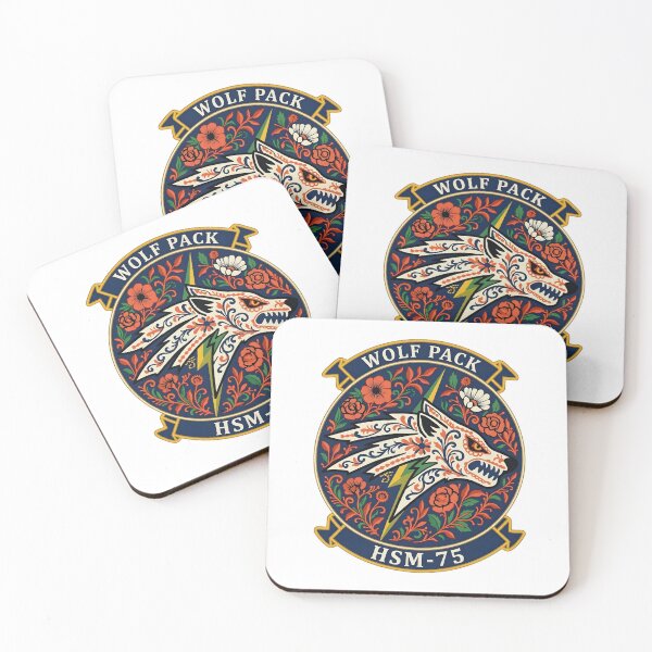Item preview, HSM-75 Wolf Pack Emblem designed and sold by CharlieDesings.